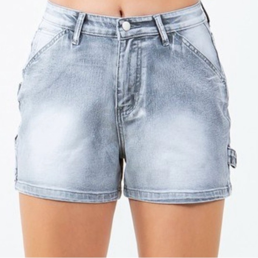 Stylish Gray Denim Shorts